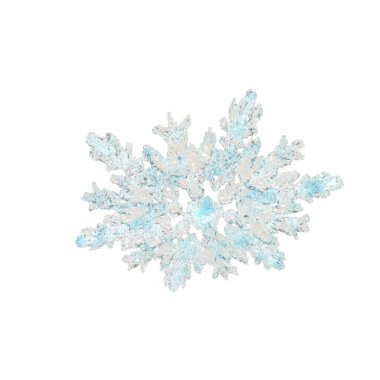 Buzdan yapılmış şeffaf 3D kar tanesi