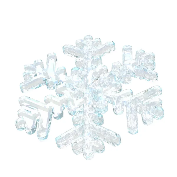 Transparente Schneeflocke Aus Eis Vektorgrafiken