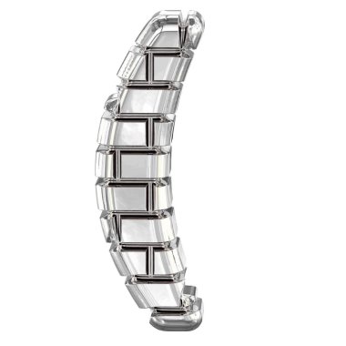 Gümüş tuğlalardan yapılmış 3D sembol..