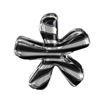 3D geri ve gümüş sembol