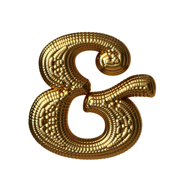 Altın kürelerden yapılmış sembol