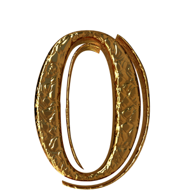 Saf altın parmaklar. Ön manzara. sayı 0