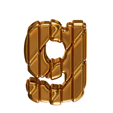 Çerçevedeki altın harfler. G harfi