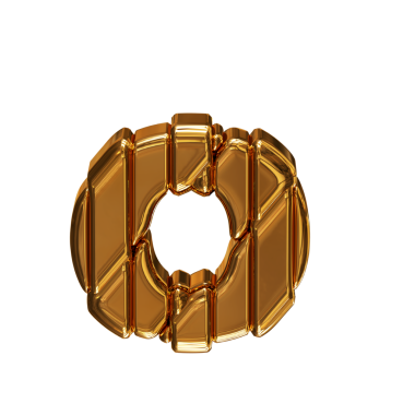 Çerçevedeki altın harfler. O harfi