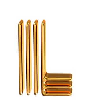 Altın sembol altın çizgiler