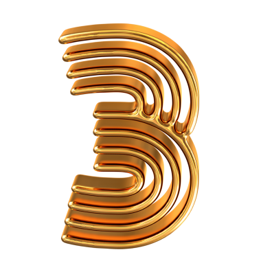 Altın sembol altın çizgiler