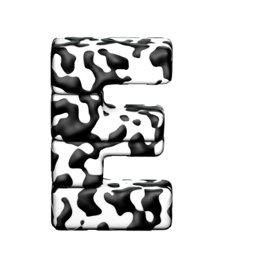 Dalmaçya rengi. büyük harf e