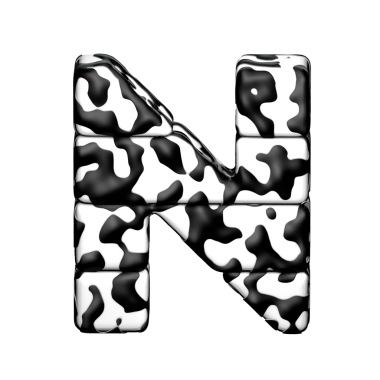 Dalmaçya rengi. büyük harf n