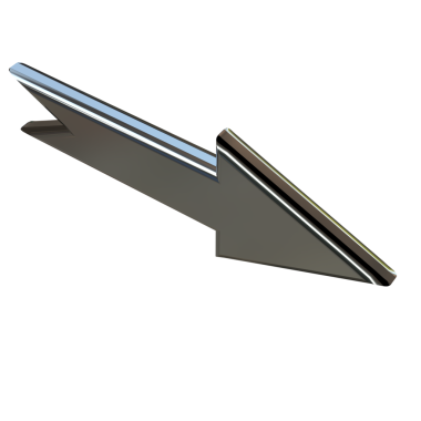 Altın ok 3d sembolü