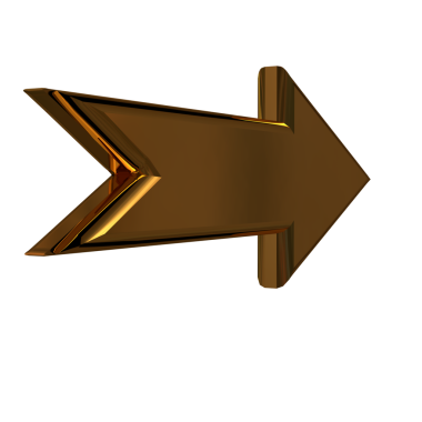 Altın ok 3d sembolü