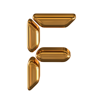 Dijital altın sembolü 3d