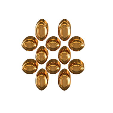 Dijital altın sembolü 3d