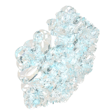 Buzdan yapılan şeffaf kar tanesi (1)