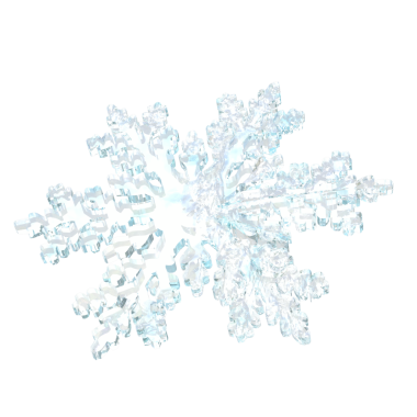 Buzdan yapılan şeffaf kar tanesi (1)