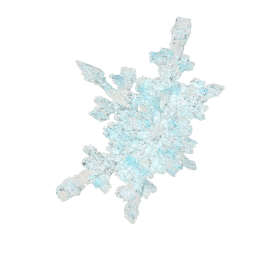 Buzdan yapılan şeffaf kar tanesi (1)