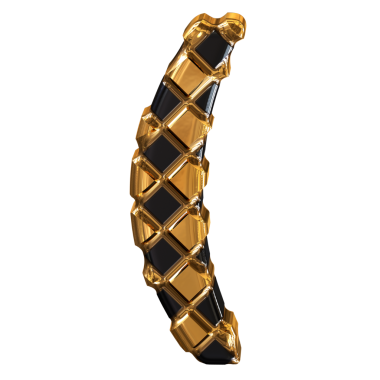 Eşkenar dörtgenlerden yapılmış altın sembol