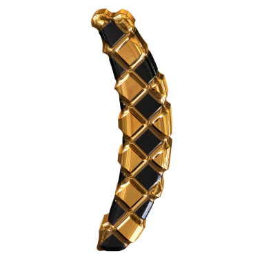 Eşkenar dörtgenlerden yapılmış altın sembol