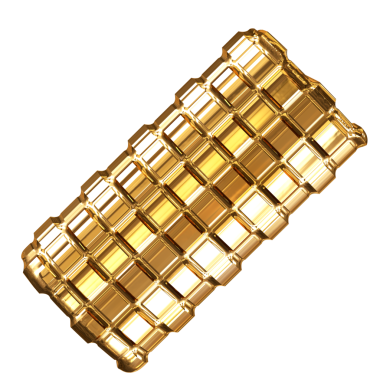 Altın eşkenar dörtgenlerden yapılmış altın sembol