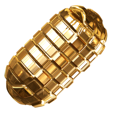 Altın eşkenar dörtgenlerden yapılmış altın sembol