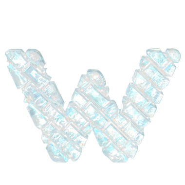 Çapraz buz tuğlası. w harfi