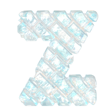 Çapraz buz tuğlası. z harfi