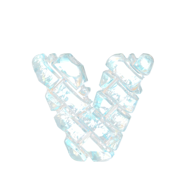 Çapraz buz tuğlası. V harfi