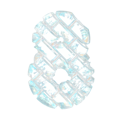 Çapraz buz tuğlası. 8 numara.