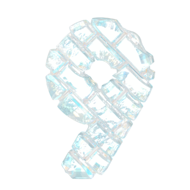 Çapraz buz tuğlası. 9 numara.