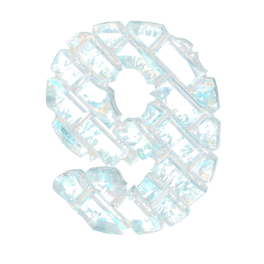 Çapraz buz tuğlası. 9 numara.