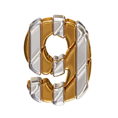 Gümüş kayışlı altın sayılar. Üst Manzara. 9 numara.