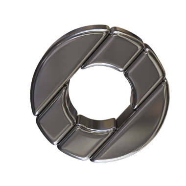 Gümüş blok 3D sembolü