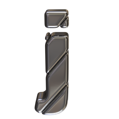 Gümüş blok 3D sembolü