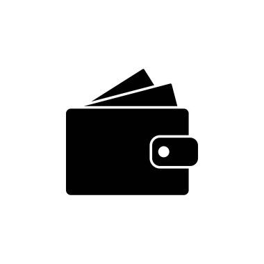 Çanta düz vektör ikonu. Beyaz arkaplanda izole edilmiş basit katı sembol