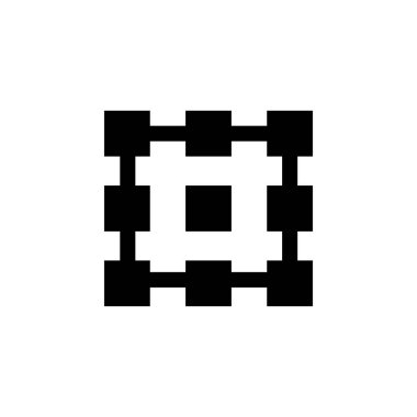 Organizasyon Yapısı düz vektör simgesi. Beyaz arkaplanda izole edilmiş basit katı sembol