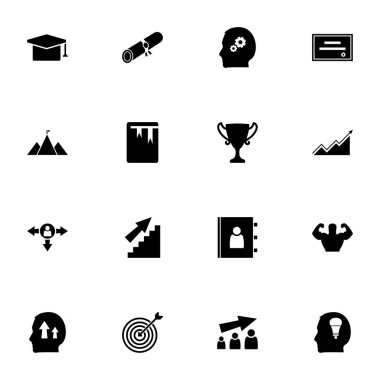 Kişisel Gelişim simgesi - herhangi bir boyuta genişlet - herhangi bir renge değiştir. Mükemmel Düz Vektör beceri, koç, büyüme, gelişme, liderlik, iş, ilerleme, iş, motivasyon gibi simgeleri içerir