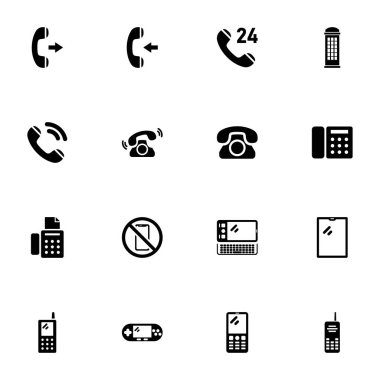 Telefon simgesi - herhangi bir boyuta genişlet - herhangi bir renge değiştir. Kusursuz Düz Vektör faks, voip, phone, call, voice, anten, telekomünikasyon, iletişim, mesajlaşma, alıcı gibi simgeleri içerir