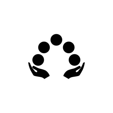 Hokkabazlık Topu düz vektör simgesi. Beyaz arkaplanda izole edilmiş basit katı sembol. Web ve mobil UI ögesi için el hokkabazlığı topu işaret şablonu