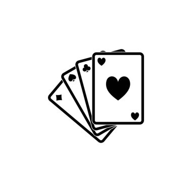 Gizemli Sihirli Tarot Kartları Katı Düz Vektör Simgesi Beyaz Arkaplanda İzole Edildi.