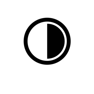 Ay tutulması, Güneş ve Ay, Astroloji Katı Düz Vektör Simgesi Beyaz Arkaplanda İzole Edildi.