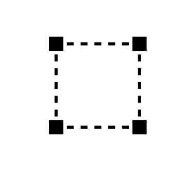 Şematik Grafik Kablo Çerçeve Katı Düz Vektör Simgesi Beyaz Arkaplanda İzole Edildi.