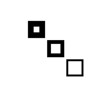 Engelleme Teknolojisi, Çeşitli Kare Blok Düz Vektör Simgesi Beyaz Arkaplanda İzole Edildi.