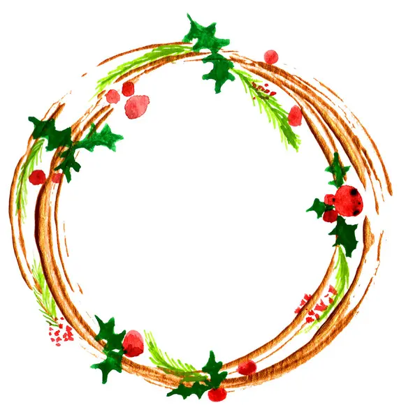 Holly Berry 'den Noel çerçevesi.
