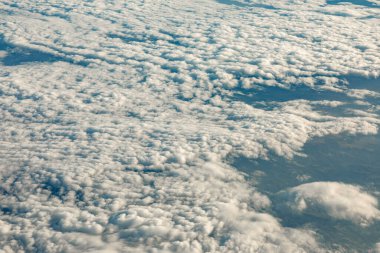 Sun rays in the cloudy sky. Nature background. High quality photo