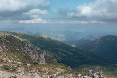 Beautiful view in the Carpathians. Spitzi Mountains. Ukraine . High quality photo clipart