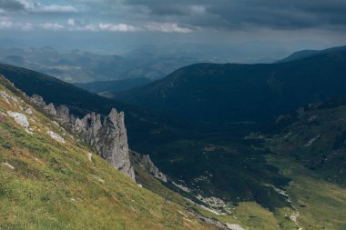 Beautiful view in the Carpathians. Spitzi Mountains. Ukraine . High quality photo clipart