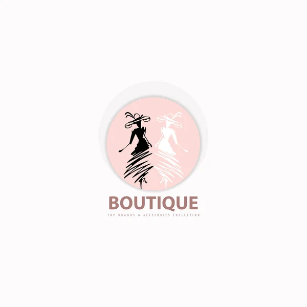 Ilustração Design Logotipo Minimalista Pode Ser Usado Para Produtos Vestuário —  Vetores de Stock