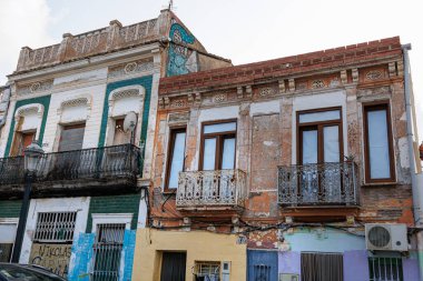 El Cabanyal 'daki evler, İspanya' nın Valencia şehrindeki bir mahalle..