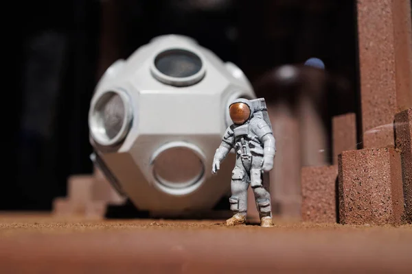 Astronaut Explorer of the Planet Mars: scaled down Model.