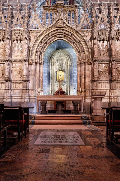 Stock image Chapel of the Relic of the Holy Grail inside Valencia Cathedral, Holy Chalice, Spain.