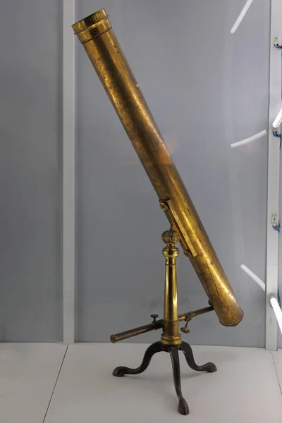 Antique Telescope Made of Gold-colored Metal.